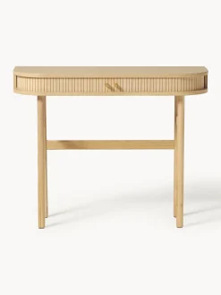 Mesas Consola|Consolas></noscript>Westwing Collection Consola con frente acanalado Calary Madera de roble