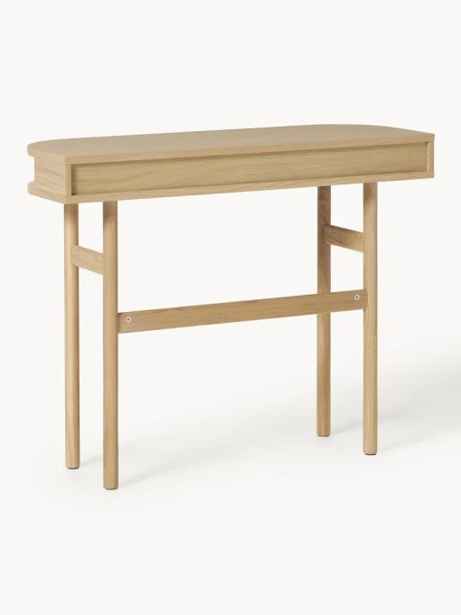 Mesas Consola|Consolas>Westwing Collection Consola con frente acanalado Calary Madera de roble