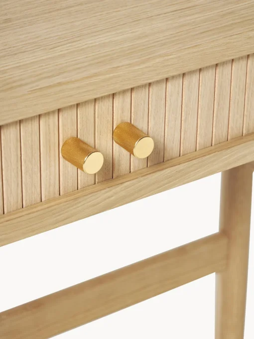 Mesas Consola|Consolas>Westwing Collection Consola con frente acanalado Calary Madera de roble