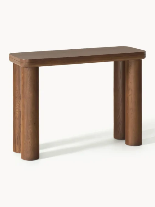 Outlet Consola de madera de roble Kalia Mesas Consola|Consolas