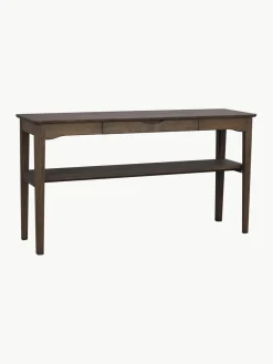Mesas Consola|Consolas>Rowico Home Consola de madera de roble Markham Madera de roble lacada en oscuro