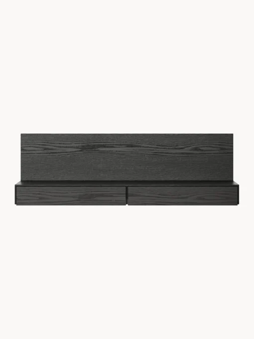 Mesas Consola|Consolas>New Works Consola de pared Tana Madera de roble lacada en negro