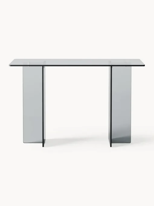 Mesas Consola|Consolas>Westwing Collection Consola de vidrio Anouk Gris transparente