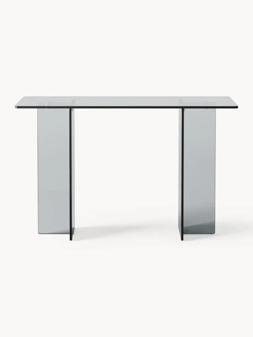 Mesas Consola|Consolas>Westwing Collection Consola de vidrio Anouk Gris transparente