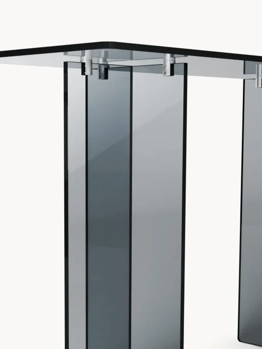 Mesas Consola|Consolas>Westwing Collection Consola de vidrio Anouk Gris transparente