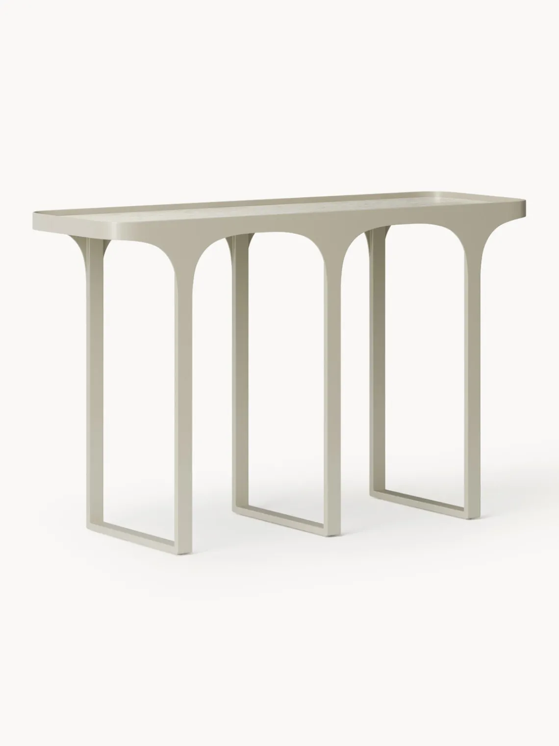 Mesas Consola|Consolas>Westwing Collection Consola en look travertino Bella Aspecto travertino beige claro