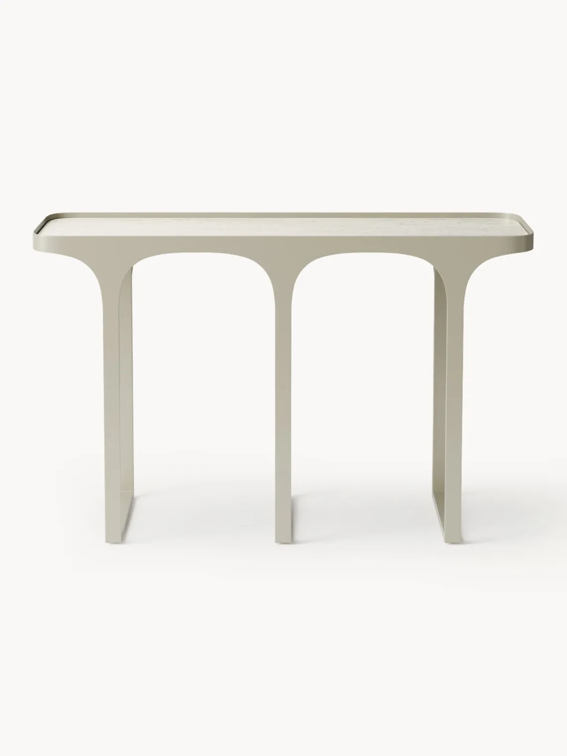 Mesas Consola|Consolas>Westwing Collection Consola en look travertino Bella Aspecto travertino beige claro