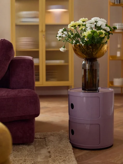 Cajoneras|Mesas Auxiliares>Kartell Contenedor de diseño Componibili, 2 módulos Lila brillante