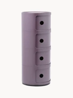 Cajoneras|Mesas Auxiliares></noscript>Kartell Contenedor de diseño Componibili, 4 módulos Lila brillante