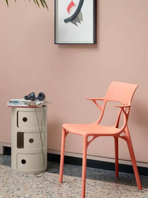 Cajoneras|Mesas Auxiliares>Kartell Contenedor de diseño Componibili, 3 módulos Beige mate