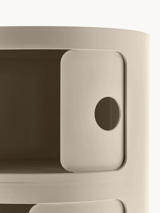 Cajoneras|Mesas Auxiliares>Kartell Contenedor de diseño Componibili, 3 módulos Beige mate