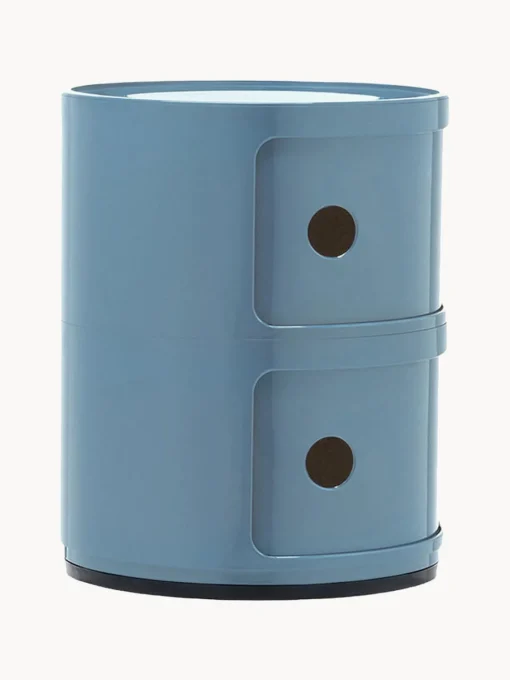Cajoneras|Mesas Auxiliares>Kartell Contenedor de diseño Componibili, 2 módulos Azul claro brillante