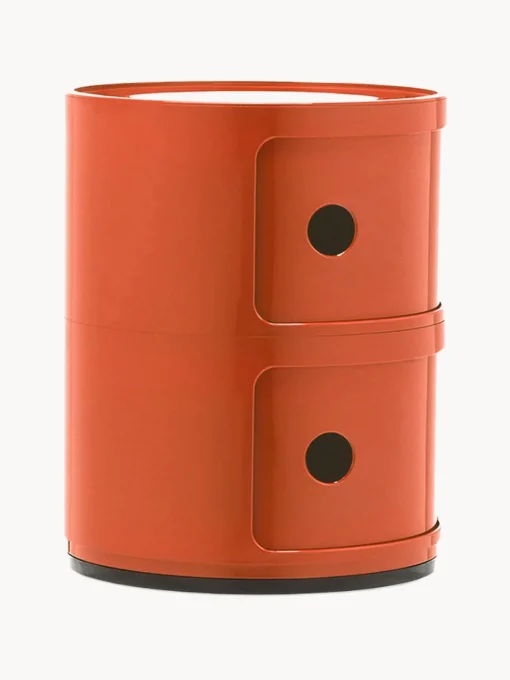 Cajoneras|Mesas Auxiliares>Kartell Contenedor de diseño Componibili, 2 módulos Naranja brillante