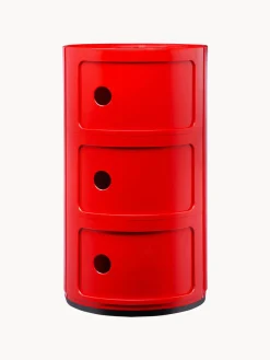 Cajoneras|Mesitas De Noche>Kartell Contenedor de diseño Componibili, 3 módulos Coral