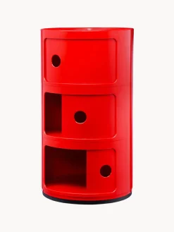 Cajoneras|Mesitas De Noche></noscript>Kartell Contenedor de diseño Componibili, 3 módulos Coral