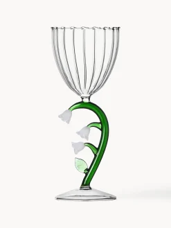 Copas De Vino|Vajillas Completas>ICHENDORF Copa de vino blanco artesanal Botanica Transparente, verde, blanco