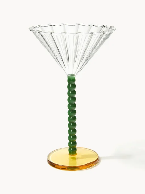Copas De Cóctel|Vajillas Completas>&k Amsterdam Copas de cóctel de vidrio de borosilicato Perle, 2 uds. Transparente, verde oscuro, naranja