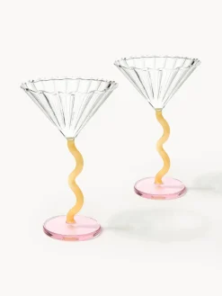 Outlet Copas de cóctel de vidrio de borosilicato Curve, 2 uds. Copas De Cóctel|Vajillas Completas