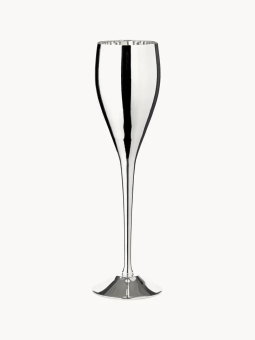Copas De Champagne|Vajillas Completas>Edzard Copas de champán artesanales Dodo, 2 uds. Plateado