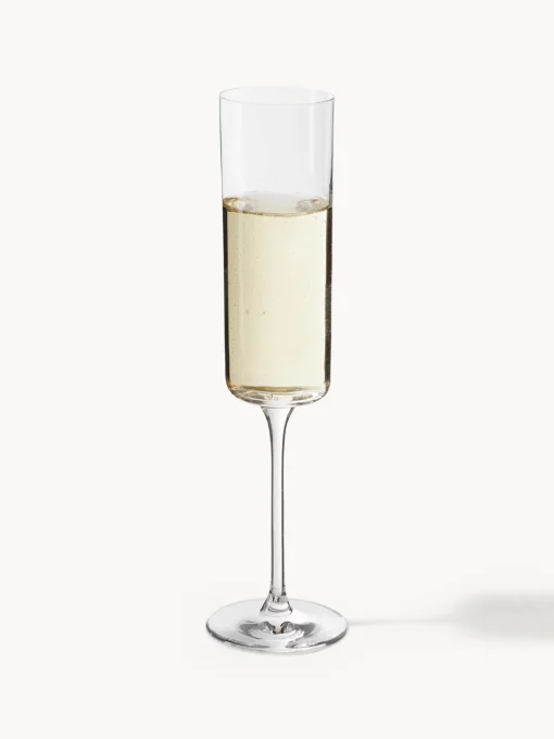 Discount Copas de champán Xavia de cristal, 4 uds. Copas De Champagne|Vajillas Completas