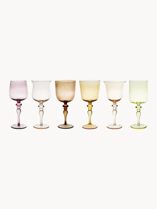 Copas de vino artesanales Diseguale, 6 uds. Copas De Vino|Vajillas Completas