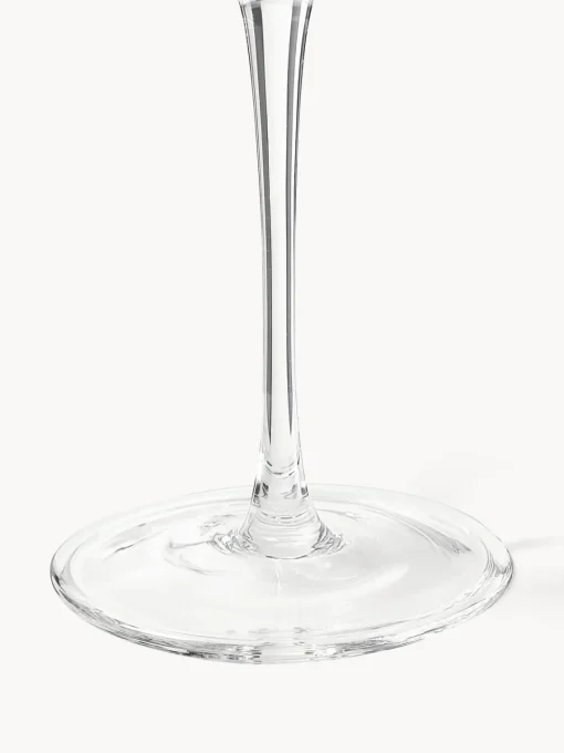 Copas De Vino|Vajillas Completas>Westwing Collection Copas de vino blanco de vidrio soplado Ellery, 4 uds. Transparente con borde dorado