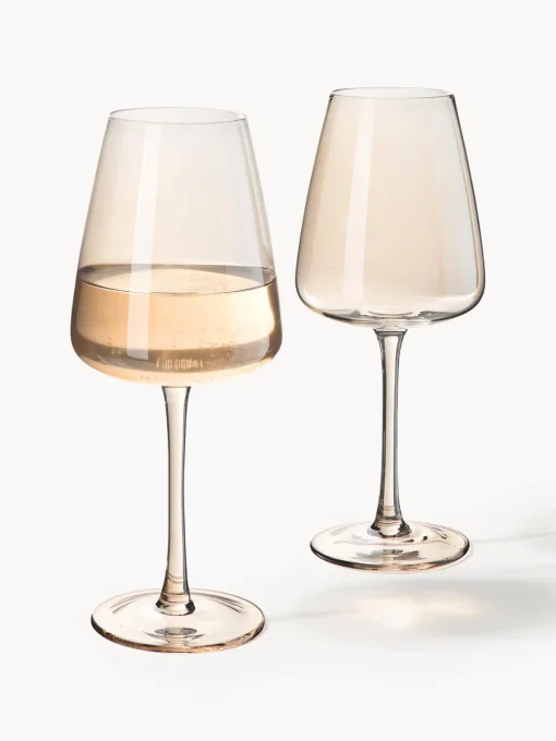 Outlet Copas de vino blanco sopladas Ellery, 4 uds. Copas De Vino|Vajillas Completas
