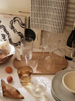 Copas De Vino|Vajillas Completas>Broste Copenhagen Copas de vino blanco sopladas Hammered, 4 uds.