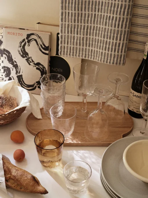Copas De Vino|Vajillas Completas>Broste Copenhagen Copas de vino blanco sopladas Hammered, 4 uds.