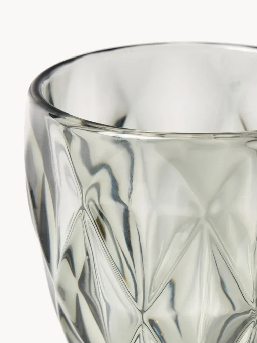 Copas De Vino|Vajillas Completas>Westwing Collection Copas de vino con patrón texturizado Colorado, 4 uds. Gris