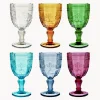 Copas De Vino|Vajillas Completas>Villa D'Este Home Tivoli Copas de vino con relieves Syrah, 6 uds.
