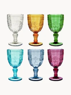 Copas De Vino|Vajillas Completas>Villa D'Este Home Tivoli Copas de vino con relieves Syrah, 6 uds.