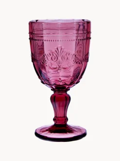 Copas De Vino|Vajillas Completas></noscript>Villa D'Este Home Tivoli Copas de vino con relieves Syrah, 6 uds.