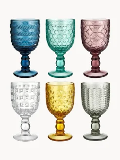 Copas De Vino|Vajillas Completas>Villa D'Este Home Tivoli Copas de vino con relieves Geometrie, 6 uds.