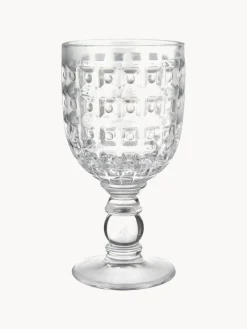 Copas De Vino|Vajillas Completas></noscript>Villa D'Este Home Tivoli Copas de vino con relieves Geometrie, 6 uds.