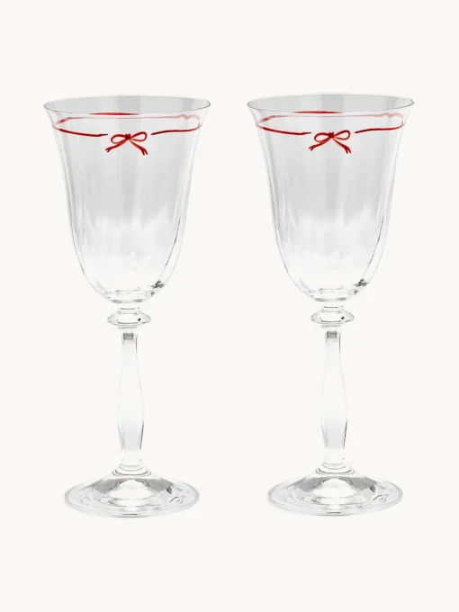 New Copas de vino de cristal Bistro, 2 uds. Copas De Vino|Vajillas Completas