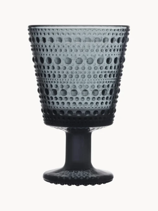 Copas De Vino|Vajillas Completas>iittala Copas de vino Kastehelmi, 2 uds. Gris oscuro transparente