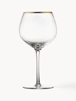 Best Copas de vino sopladas con relieve en forma esférica Palermo, 4 uds. Copas De Vino|Vajillas Completas