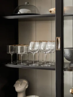 Best Copas de vino sopladas con relieve en forma esférica Palermo, 4 uds. Copas De Vino|Vajillas Completas