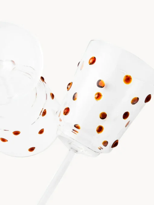 Copas de vino sopladas de vidrio borosilicato Nob, 2 uds. Copas De Vino|Vajillas Completas