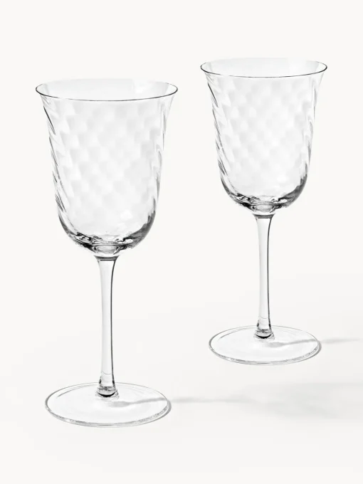 Copas De Vino|Vajillas Completas>Westwing Collection Copas de vino sopladas Swirl, 4 uds.