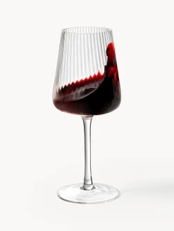 Copas De Vino|Vajillas Completas></noscript>Westwing Collection Copas de vino tinto artesanales con relieves Cami, 4 uds.