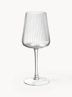 Copas De Vino|Vajillas Completas></noscript>Westwing Collection Copas de vino tinto artesanales con relieves Cami, 4 uds.