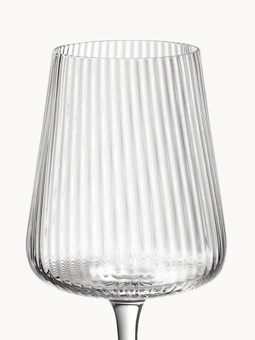 Copas De Vino|Vajillas Completas>Westwing Collection Copas de vino tinto artesanales con relieves Cami, 4 uds.