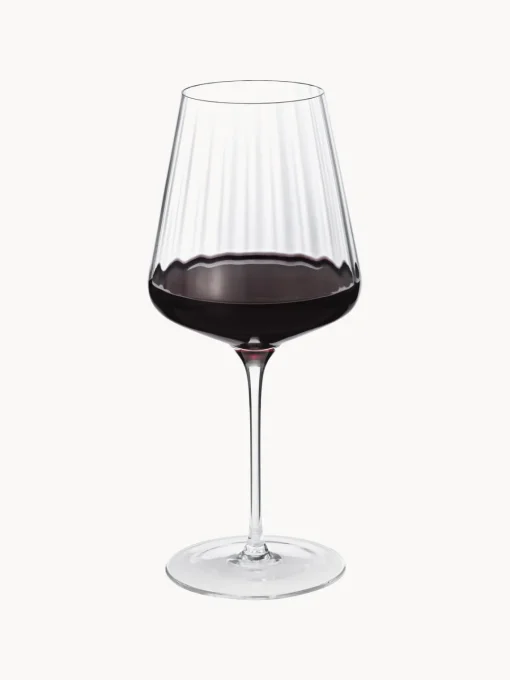 Sale Copas de vino tinto de cristal con relieves Bernadotte, 6 uds. Copas De Vino|Menaje De Mesa