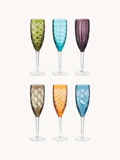 Copas De Champagne|Menaje De Mesa>POLSPOTTEN Copas flauta de champán Cuttings, 6 uds.