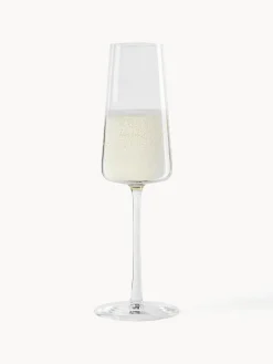 Online Copas flauta de champán de cristal Power, 6 uds. Copas De Champagne|Vajillas Completas