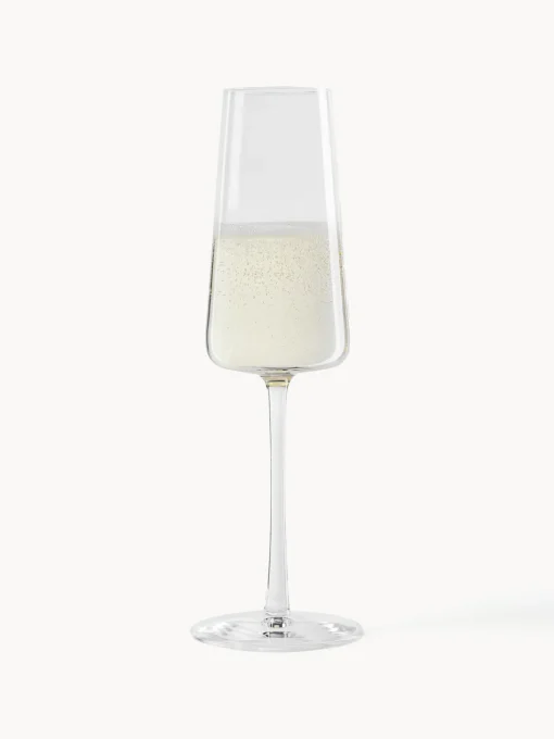 Online Copas flauta de champán de cristal Power, 6 uds. Copas De Champagne|Vajillas Completas