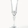 Copas De Champagne|Vajillas Completas>RCR Copas flauta de champán de cristal con relieve Adagio, 6 uds.