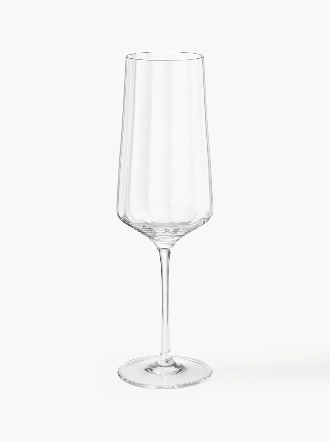 Copas De Champagne|Vajillas Completas>GEORG JENSEN Copas flauta de champán de cristal con relieves Bernadotte, 6 uds.
